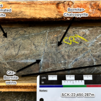 2022 Liard zone SCK-22-450 at 287m