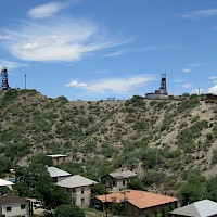 VanDyke (left) & BHP (right) Headframes - Panoramic View