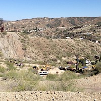 Drilling with Van Dyke Headframe on left